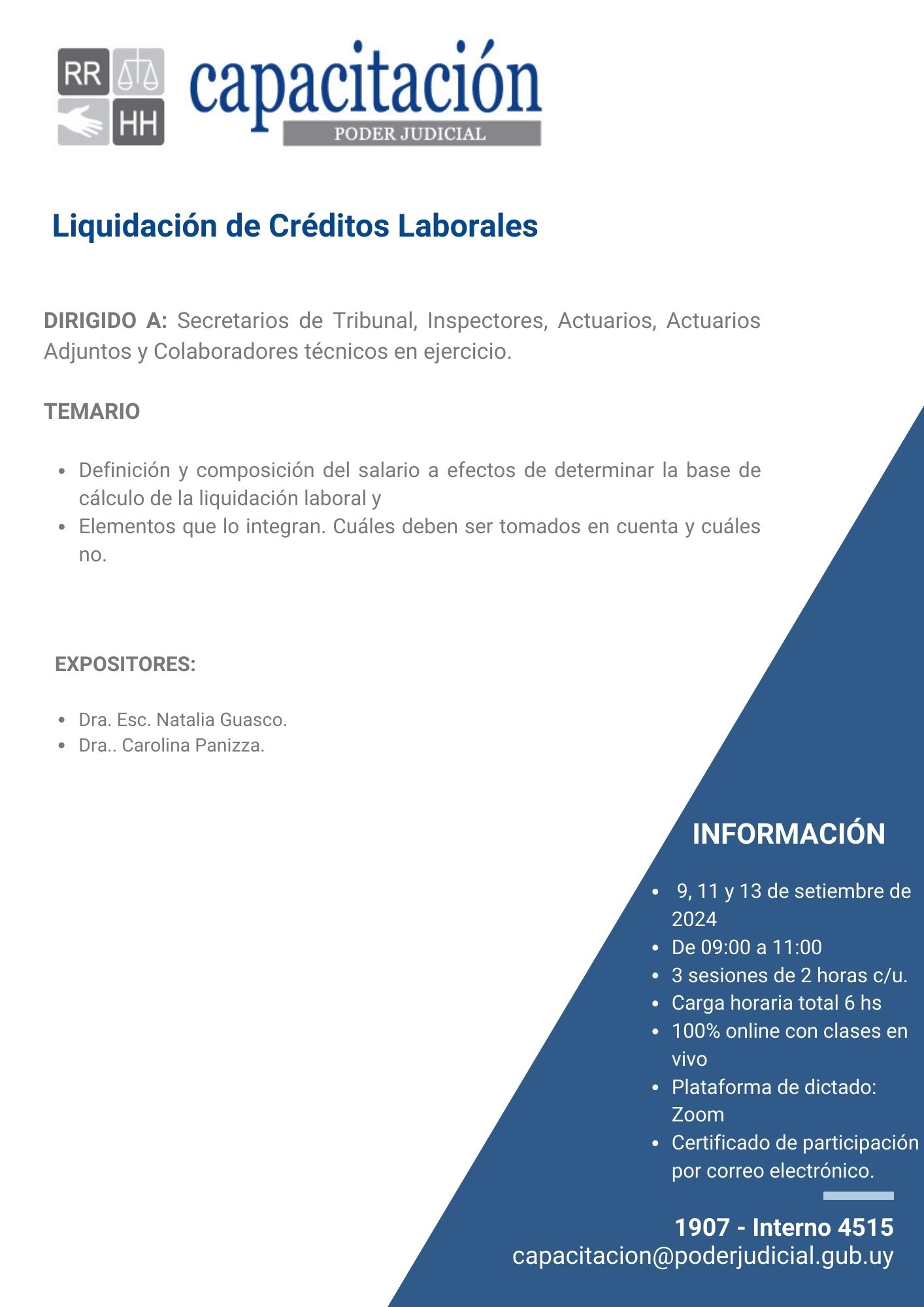 Liquidacion Creditos Laborales